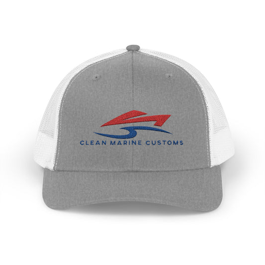 Clean Marine Customs Snapback Trucker Cap