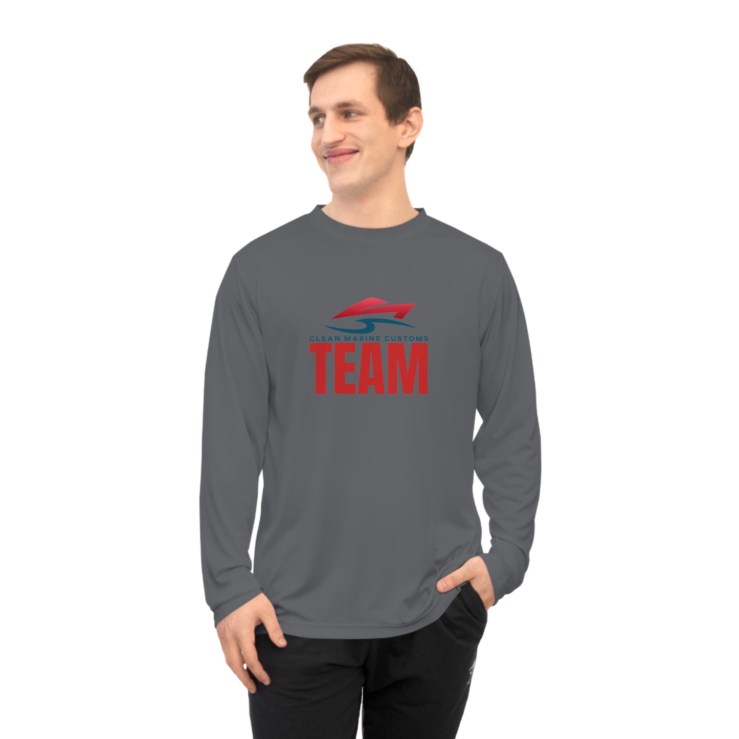 Team Clean Marine Customs Performance Long Sleeve Shirt